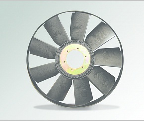 21-051 Крыльчатка радиатора с обечайкой 704мм с выгнутым диском Технотрон